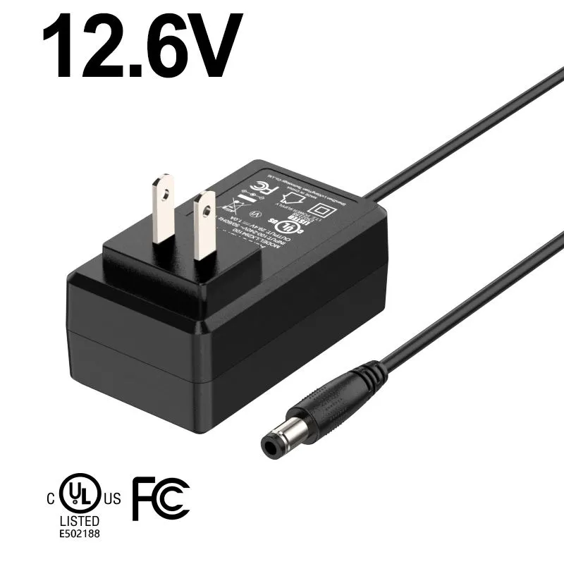 12.6v 2A Wall Mount Electric Scooter Power Supply Adapter