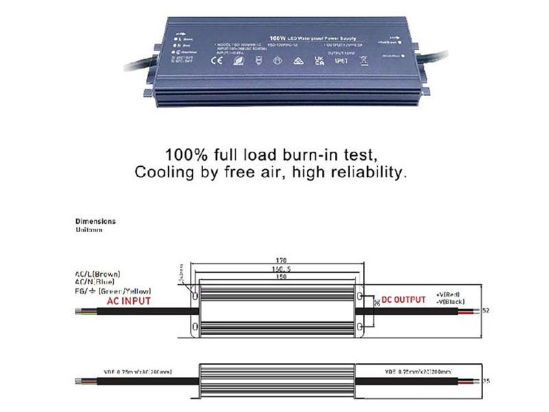 သင်၏ ပြင်ပအလင်းရောင်အတွက် Starwell IP67 LED Driver