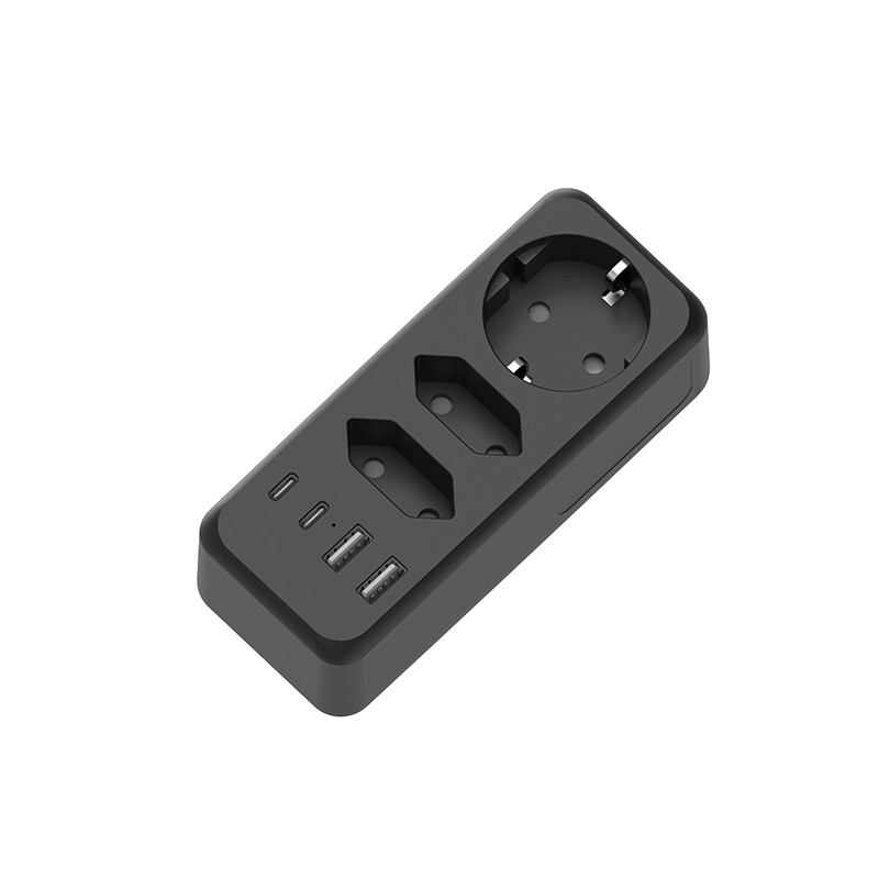 3 ဆိုင်များ EU Wall Power Strip