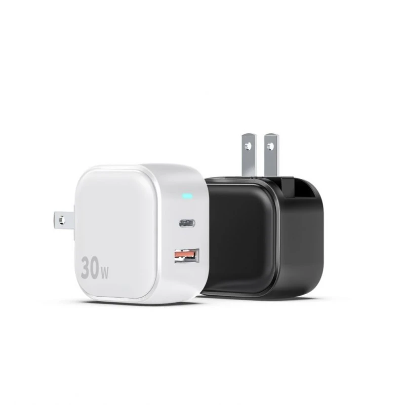 USB-A နှင့် USB-C ဖြင့် 30WPD အမြန်အားသွင်းကိရိယာ