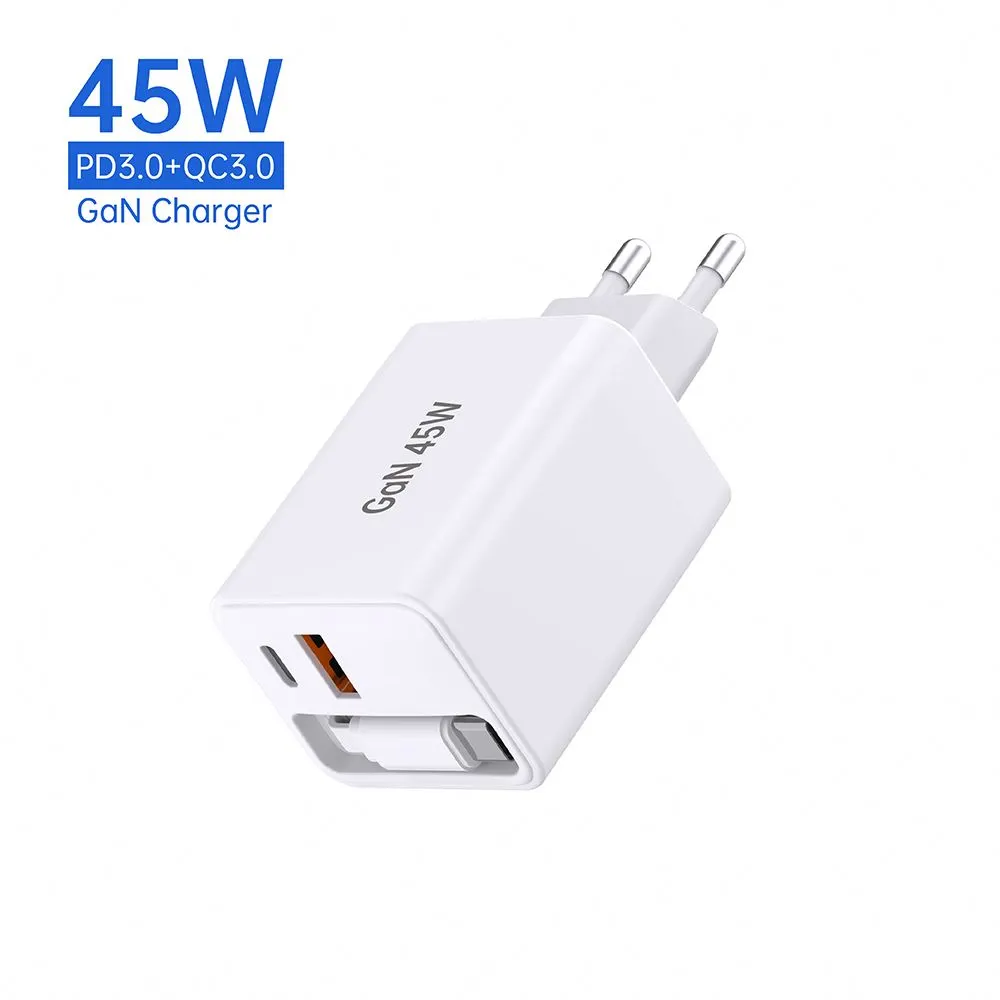cable နှင့်အတူ 45w PD charger