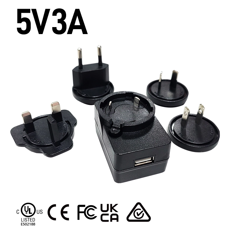5V 3A အပြန်အလှန်လဲလှယ်မှု plug ကို USB charger