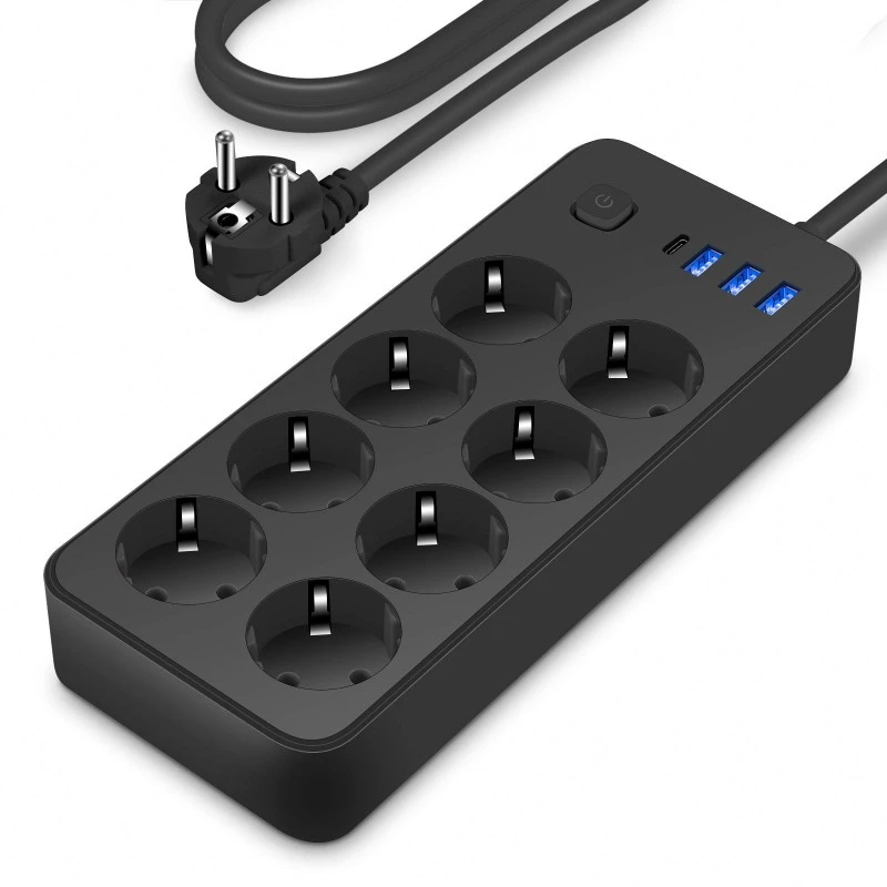 8 ပလပ်များ EU Plug Power Strip