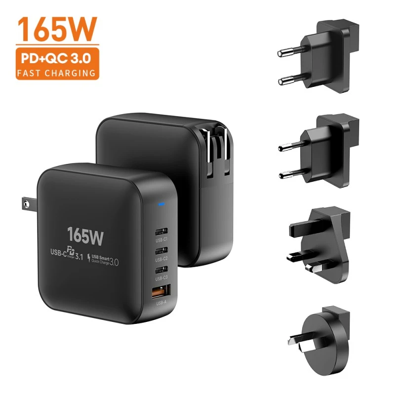 မြန်နှုန်းမြင့် 165W Gan အားသွင်းကိရိယာ